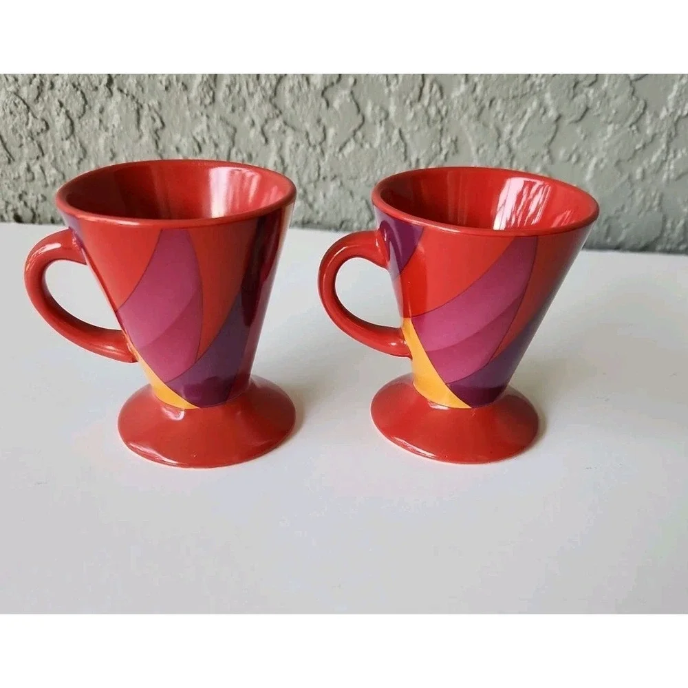 Espresso Ceramic Cups Modern Abstract 3